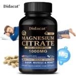 Magnesium Citrate Capsules 1000mg,High Absorption Supplement - Sleep, Muscle & Heart Support