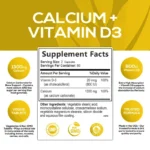 Calcium + Vitamin D3, Promotes Bone Health and Immune Support - Image 2