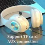 Bluetooth Headphones RGB Lighting Noise Cancellation Foldable Headsets - Image 2