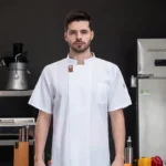 Unisex Chef Jacket Summer Kitchen Shirts Hotel Restaurant Waiter Uniforms Bakery Clothes - Image 5