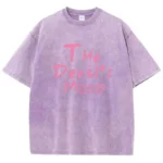 Fashion Womans Cotton Washed T-shirts The Devil's Moon Letter Prints Tops Casual O-Neck - Image 5