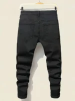 Men's Splash-Ink Patchwork Jeans - Image 6