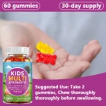 Organic Kids Multivitamin Gummies, with Vitamins A, C, D, E, Zinc, Probiotics - Image 6