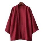 Summer Men Solid Color Kimono Cardigan Big Size 3XL Women Simple Haori Japanese Traditional Costume - Image 2