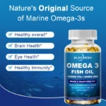 Alxfresh Wild Caught Omega 3 Fish Oil– 120/60 Soft Gels –3600mg High EPA 1300mg DHA 900mg - Image 6