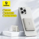 Baseus Qi2 Magnetic Power Bank With Kickstand PD 20W 5000mAh Portable Wireless
