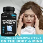 Magnesium Glycinate - Supports Nerve, Muscle, Bone and Heart Health, Helps with Stress - Image 2