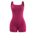 Women's Sexy Backless Tank Rompers Halter Sleeveless Bodysuit Short Jumpsuits - Image 3