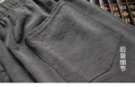 Chinese Traditional Clothing Set Man Fall Linen Buckle Kung Fu Shirt - Image 6