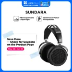 HIFIMAN SUNDARA Over-Ear Full-Size Planar Magnetic Headphones (Black)