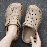 2024 Summer Men's Sandals New Home Garden Shoes Comfortable and Lightweight Men Slippers - Image 3