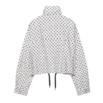 Polka Dot Print Short Coats Women's High Street Long Sleeve Jackets for Women - Image 6