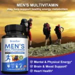 Multivitamin for Men - Daily Multivitamin for Energy, Focus & Brain, Men's Health Complex - Image 2