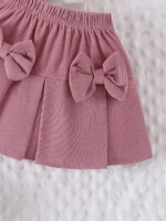 2PCS Winter New Style For 0-3 Year Old Girls, Comfortable Sweet And Cute Bubble Sleeves - Image 5