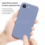 For iPhone 16e Case Liquid Silicone Plain Rubber Funda Phone Protector Case For iPhone - Image 3