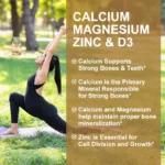 Calcium Magnesium Zinc & D3 Supplement, Supports Bone Strength, Muscle Function - Image 5