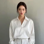 Korean Office Lady Trend Casual Shirt Elegant Blouses For Women - Image 6