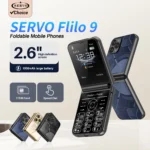 Low Price Sale SERVO Flilo9 3G Flip Mobile Phone 2 SIM Card Speed Dial Blacklist Call Record