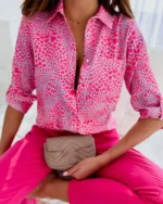 Elegant Women Blouse 2023 Spring and Autumn Temperament Top Long Sleeve - Image 5