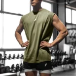 Sleeveless T-shirt Men Quick-drying Fitness Bodybuilding Shirt Male Fashion - Image 5