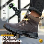 Waterproof Safety Boots Men Indestructible Steel Toe Work Boots - Image 5