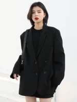 CHIC VEN Women's Blazer Korean Casual Solid Long Sleeve Coats All-match - Image 3