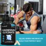 Magnesium Glycinate - Supports Nerve, Muscle, Bone and Heart Health, Helps with Stress - Image 3