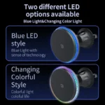 Magnetic Car Wireless Charger RGB For iPhone12 13 14 15 16 17 Pro Max Macsafe Car Phone Holder - Image 2