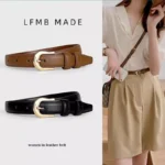 Belt Summer Brown Belt with Fine Matching Western Pants Simple and Versatile Belt