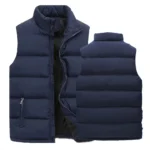 Mens Vest Jacket Warm Sleeveless Jackets Winter Waterproof Zipper Coat - Image 5