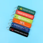 1pcs Aviation Logo Embroidered Keys Tag Keychains For Motorcycles Car - Image 5