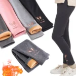 2026 Children Leggings Girls Fleece Lined Thermal Bottoms Baby Casual Trousers