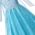 Summer Fancy Queen Elsa Anna Costume Girls Princess Dress Toddler Halloween - Image 4