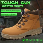 Waterproof Safety Boots Men Indestructible Steel Toe Work Boots - Image 3