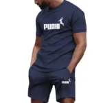 Summer Men's Sets Fashion Tracksuit Men Short Sleeve T Shirts - Image 2