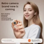 Bluetooth 5.4 vintage fashion wireless earphones, suitable for laptops, tablets, smartphones - Image 2