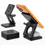 25W Qi2.2 Magnetic Wireless Charger, 3 in 1 Qi2 25W Foldable Fast Wireless Charging Stand - Image 2