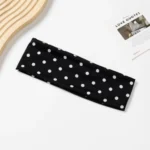 Fashion Polka Dot Makeup Hairband Hair Accessories New Wave Yoga Elastic Headband - Image 3