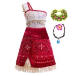 Girls New Movie Moana 2 Dress Halloween Party Adventure Costume Girl - Image 2