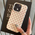 Chic Rose Red Polka Dot Design Lichee Pattern Phone Case For iPhone 17 16 15 14 13 12 11 Pro Max - Image 6