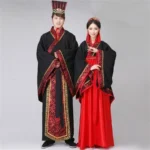 Long Sleeves Hanfu Long Dress Patchwork Ancient Style Chinese Traditional Costumes - Image 2