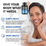Magnesium Pills Supplement - 5 in 1 Complex, Glycinate, Citrate, Malate,Oxide - Stress, Muscle & Heart Support - Image 3