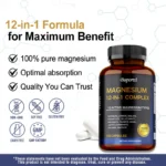 Magnesium Complex Capsules - Support Muscle, Bone, Heart Health, Improve Sleep - Image 4