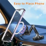 Magnetic Car Wireless Charger Stand Magnet Car Mount Fast Charging Station - Image 4