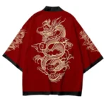 Summer Japanese Anime Dragon Pattern Cosplay Adult Traditional Cardigan - Image 3