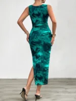 Women's Spring Summer New Fashionable Printed Round Neck Style Slimming Sleeveless - Image 6