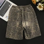 Men's leopard print shorts, summer thin high street drawstring casual pants - Image 5