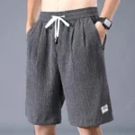 Ice Silk Shorts Men's Thin Sports Cropped Pants Loose Straight Leg - Image 6