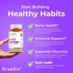 Kids Gummy Vitamins - Fruit - Non-GMO & Vegan Complete Children's Multi - Vitamins A, B, C, D, E - Image 5
