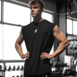 Sleeveless T-shirt Men Quick-drying Fitness Bodybuilding Shirt Male Fashion